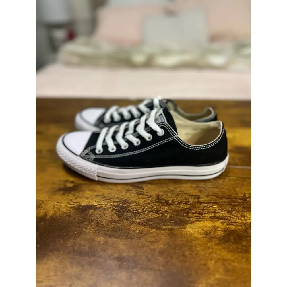 Converse Black and White Low Top Sneakers - Picture 3 of 9